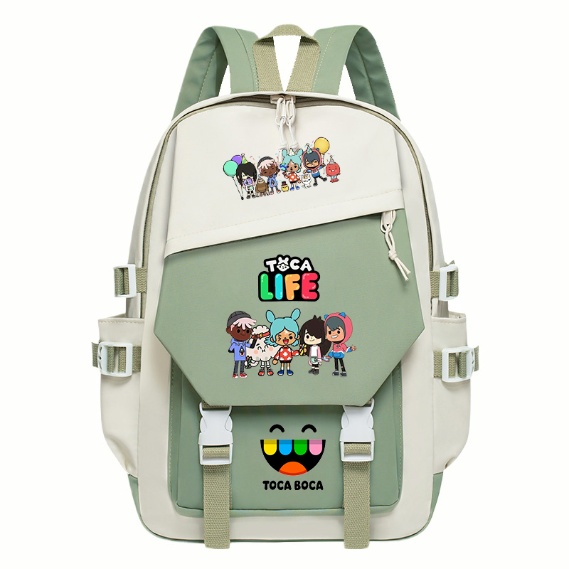 Toca Life World Print Backpack - Korean Lifestyle Student recension och pris