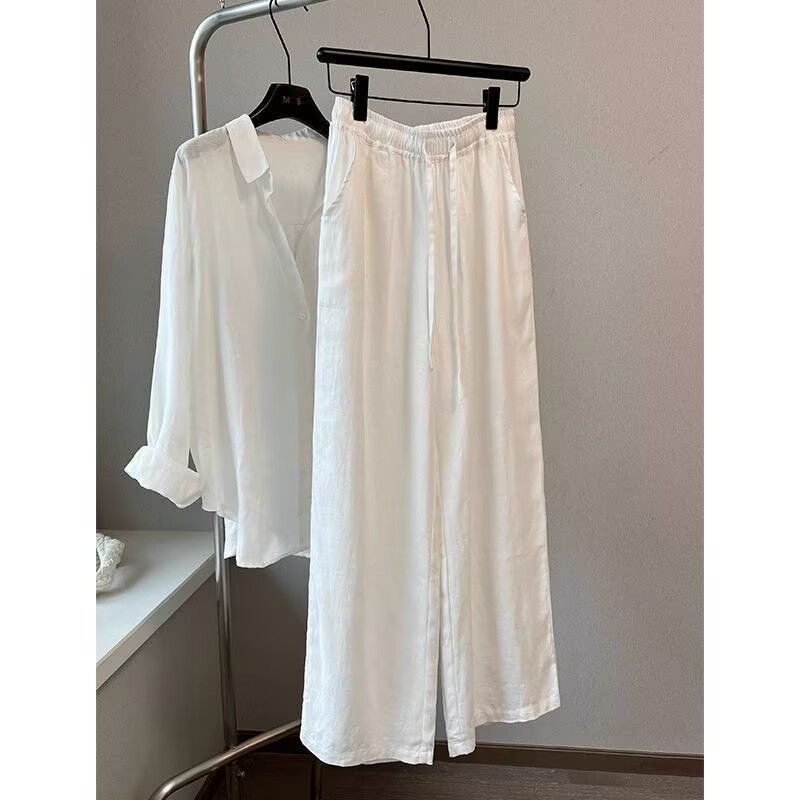 Korean White Cotton Linen Wide - Korean Lifestyle recension och pris