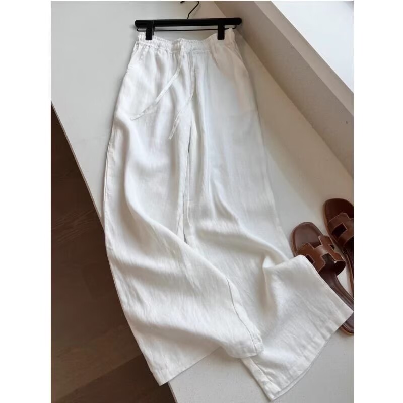 Korean White Cotton Linen Wide - Korean Lifestyle recension och pris
