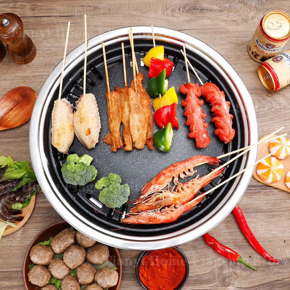 Stainless Steel Charcoal Grill - Korean Bbq Grill recension och pris