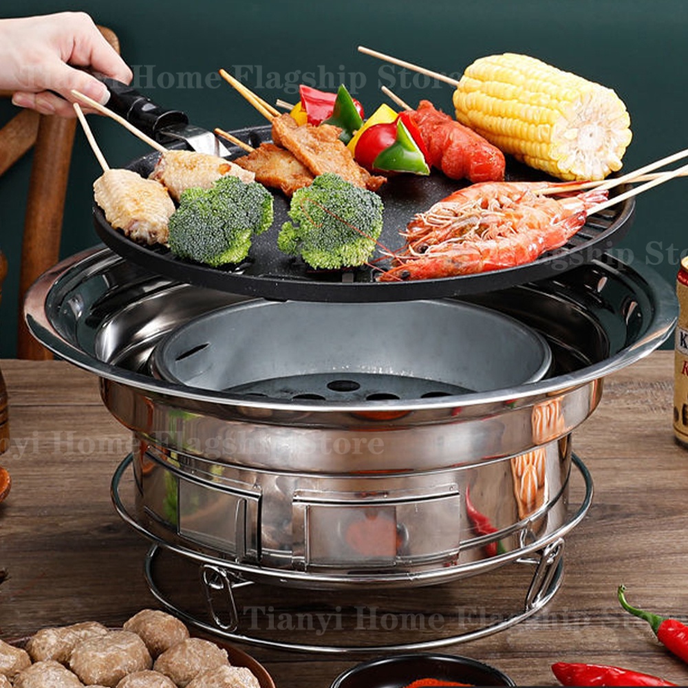 Stainless Steel Charcoal Grill - Korean Bbq Grill recension och pris
