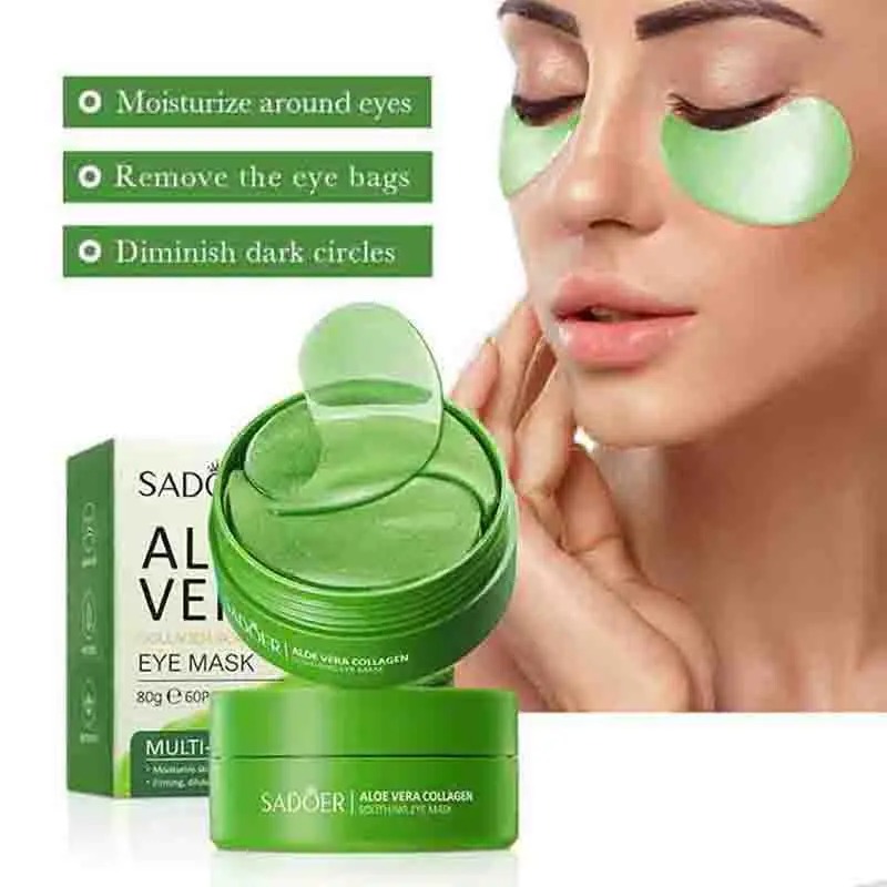 60pcs Aloe Vera Collagen Eye M - Sheet Mask Collagen recension och pris