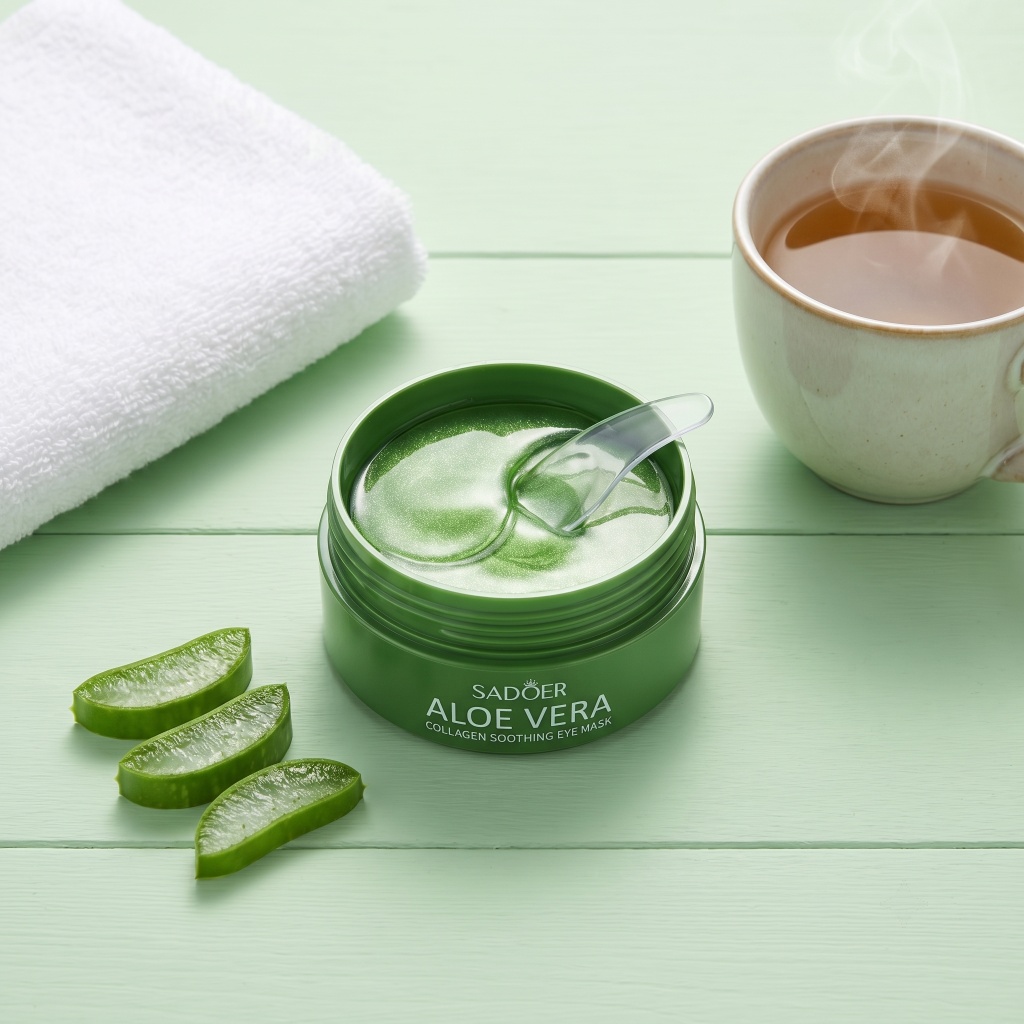 60pcs Aloe Vera Collagen Eye M - Sheet Mask Collagen recension och pris